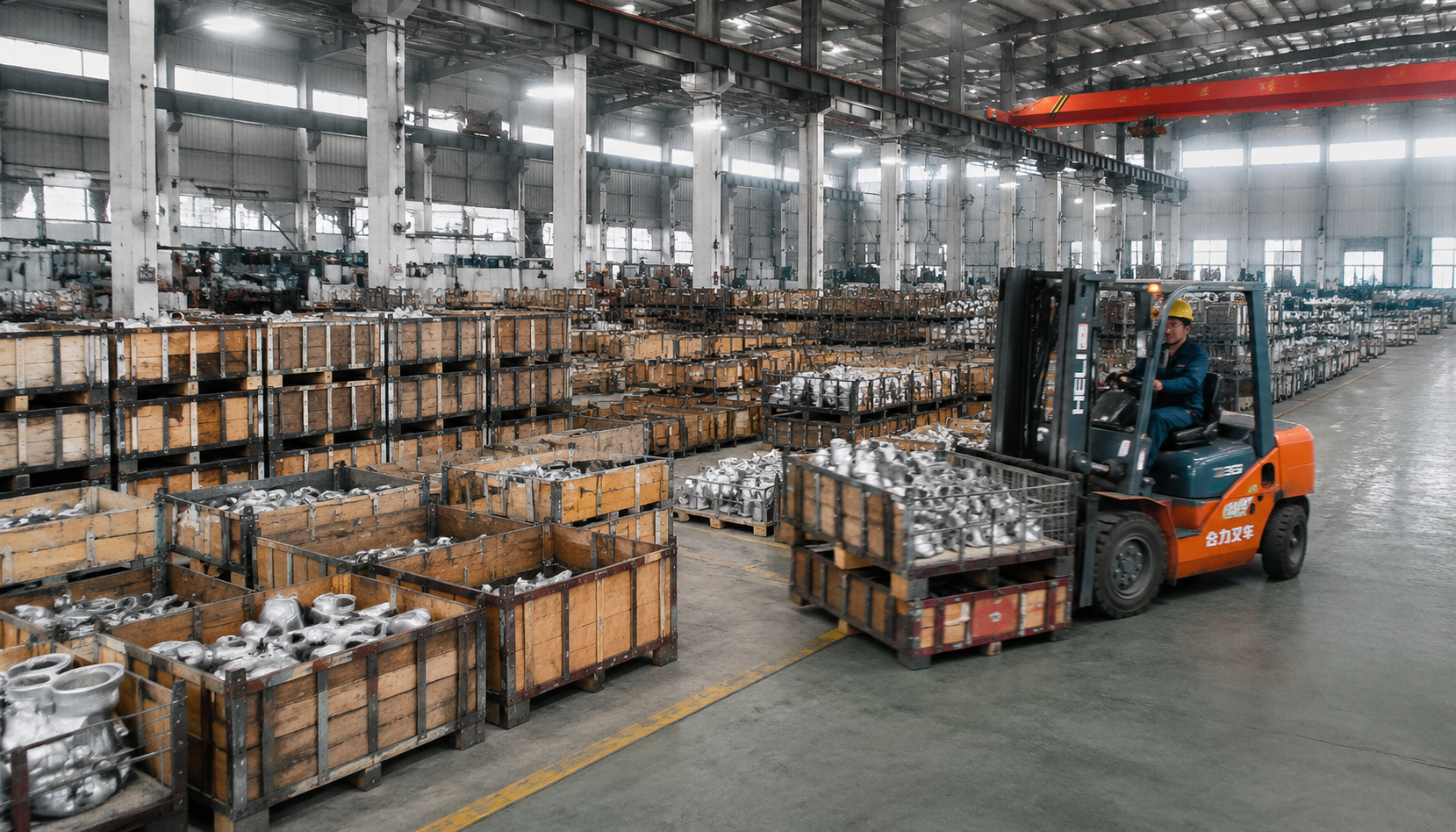 Casting packaging warehouse in Guangdong, China