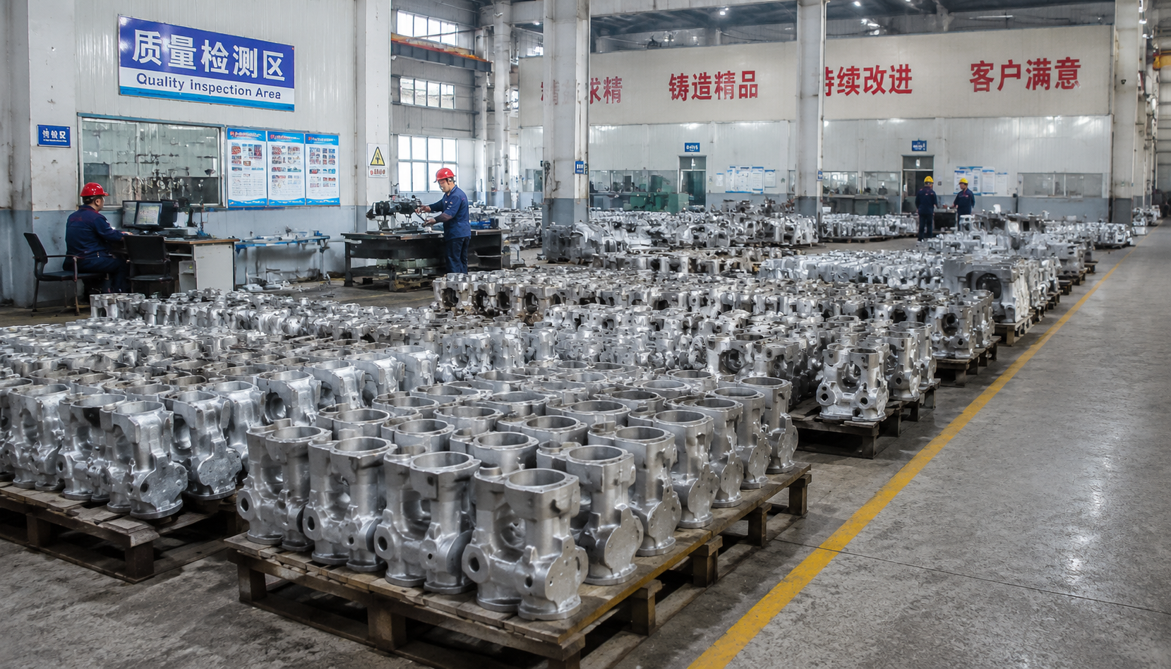 Chinese casting foundry quality inspection area