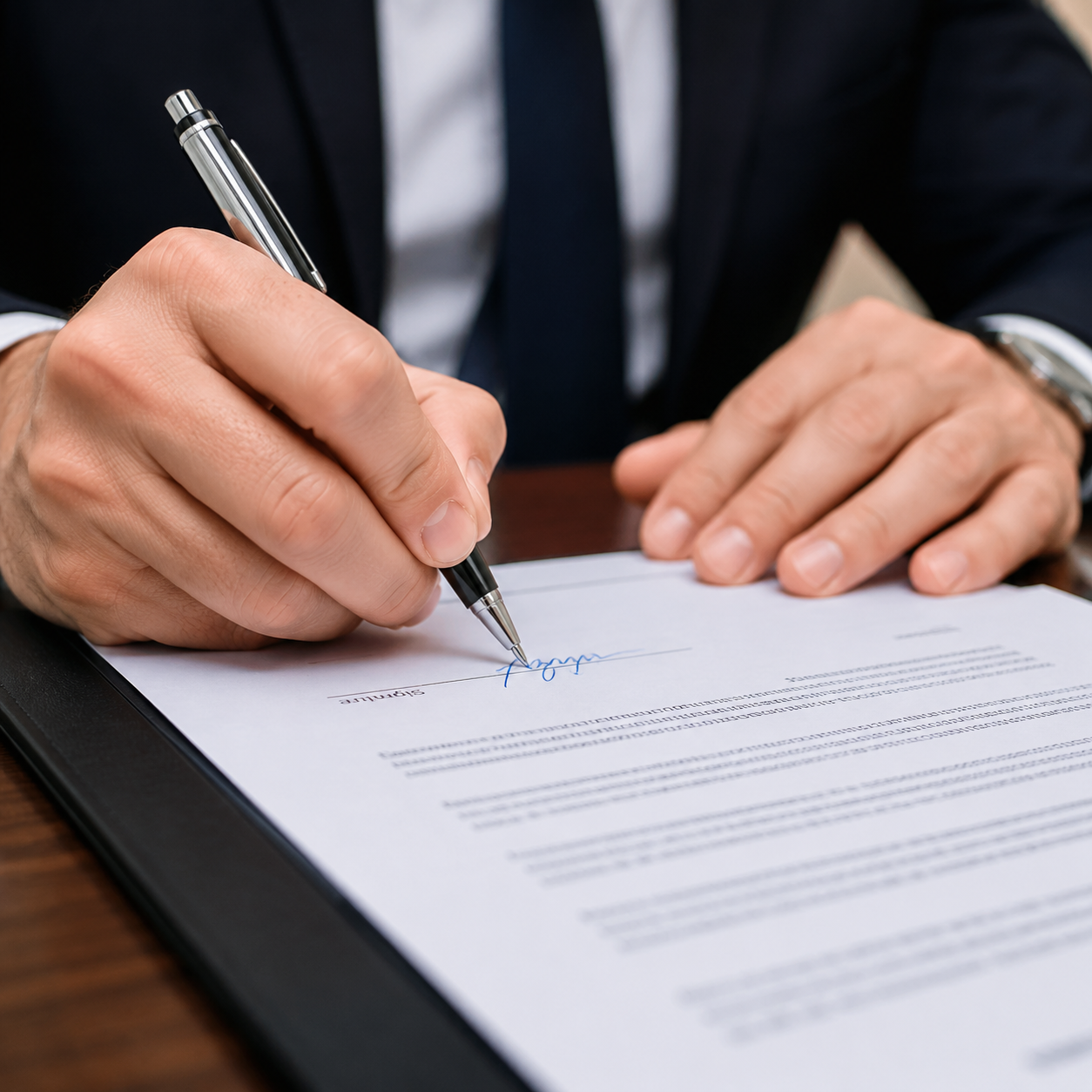 Signing a contract for die casting supplier terms