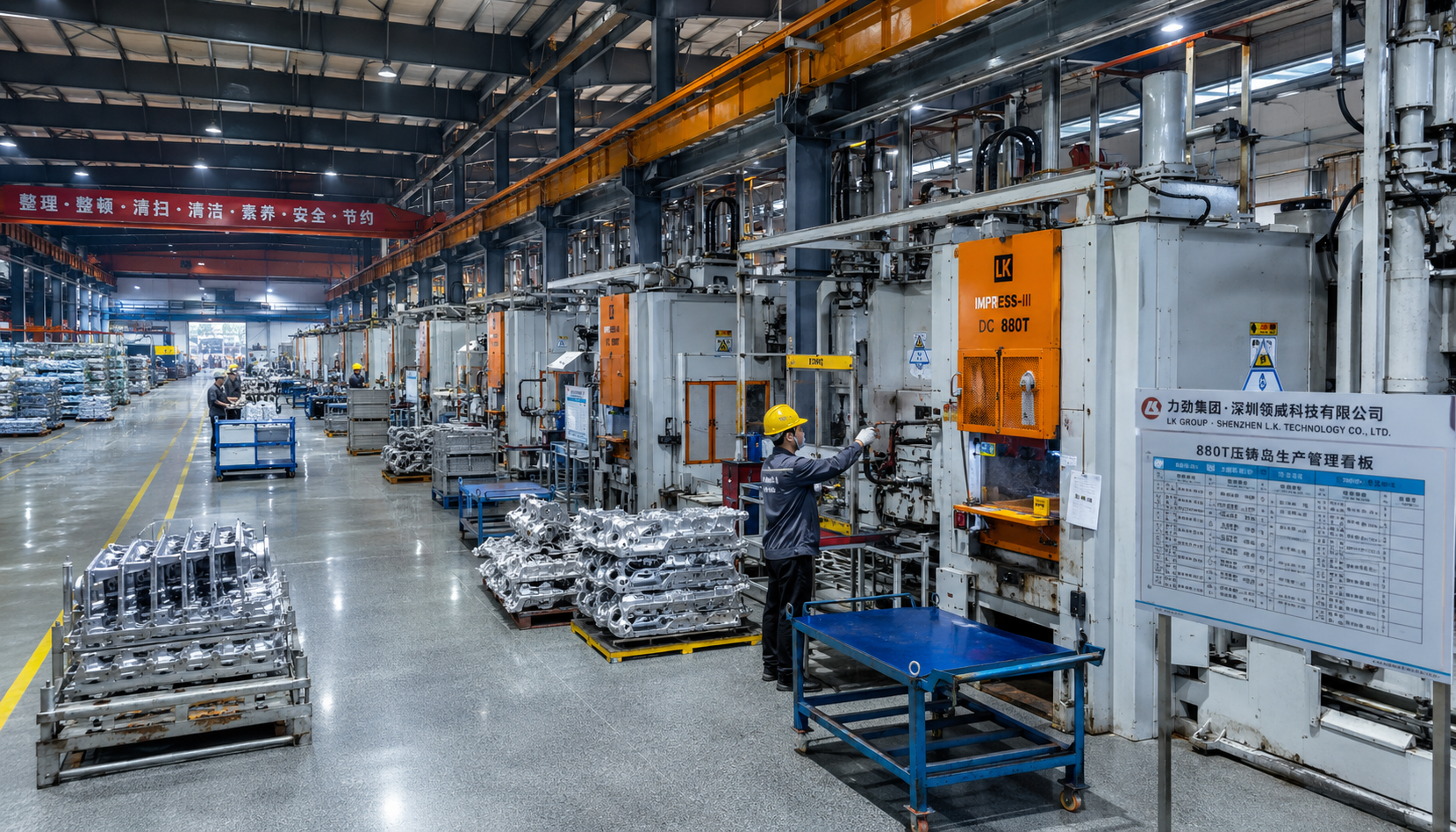 Aluminum die casting factory production line