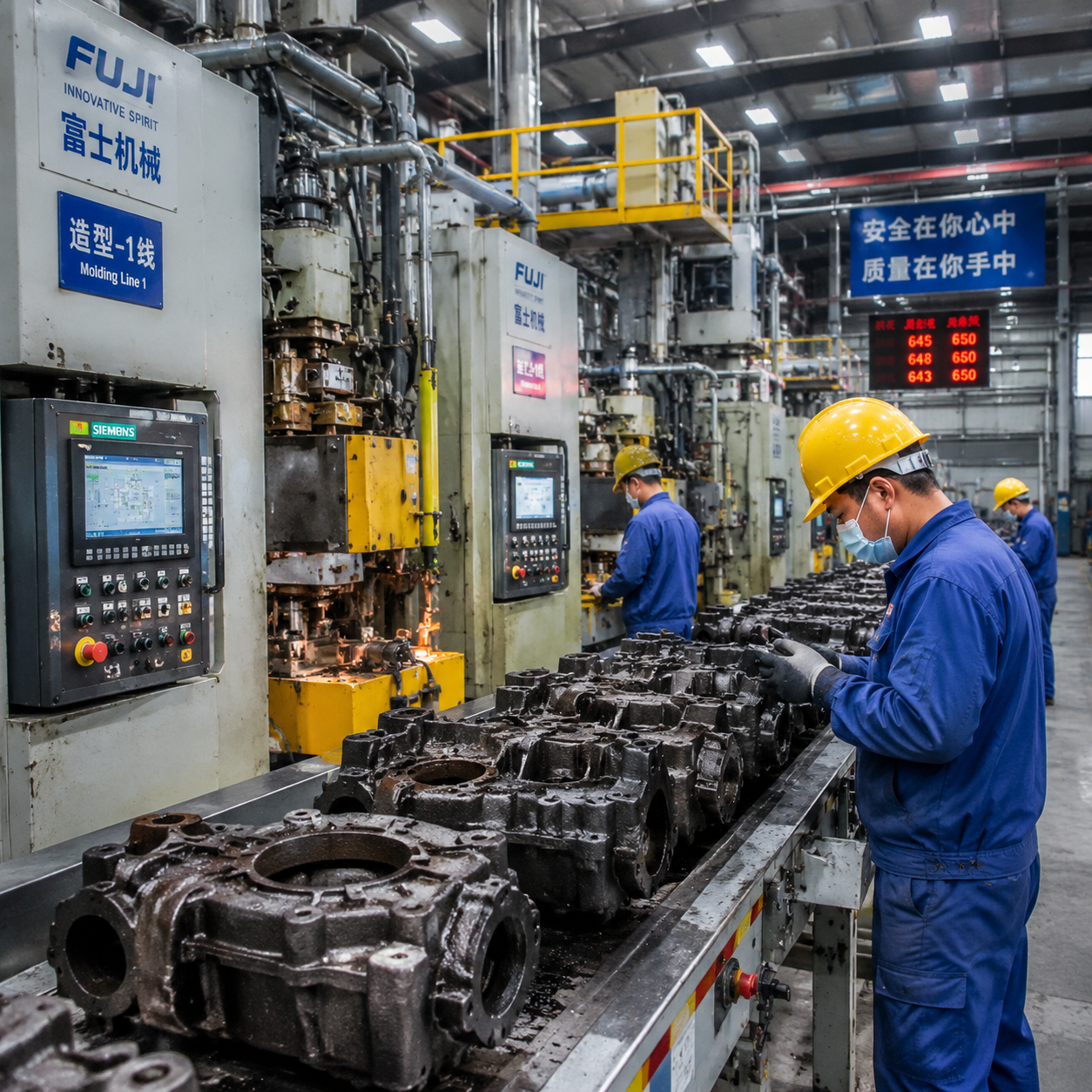 Modern foundry sand molding line in China