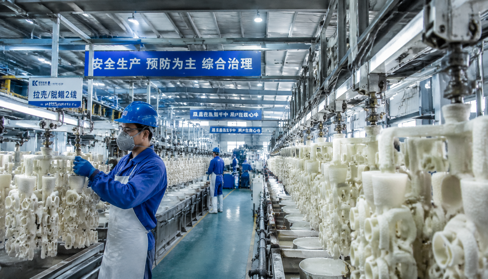 Modern investment casting foundry in China