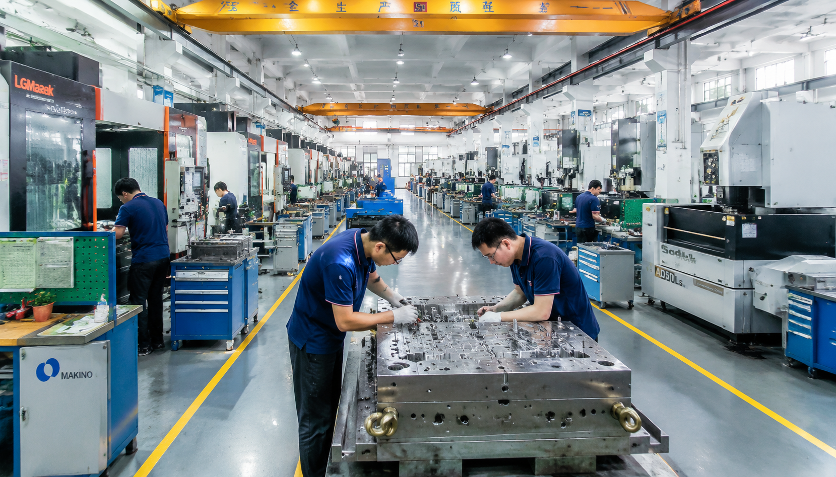 Precision mold making workshop in Guangdong China