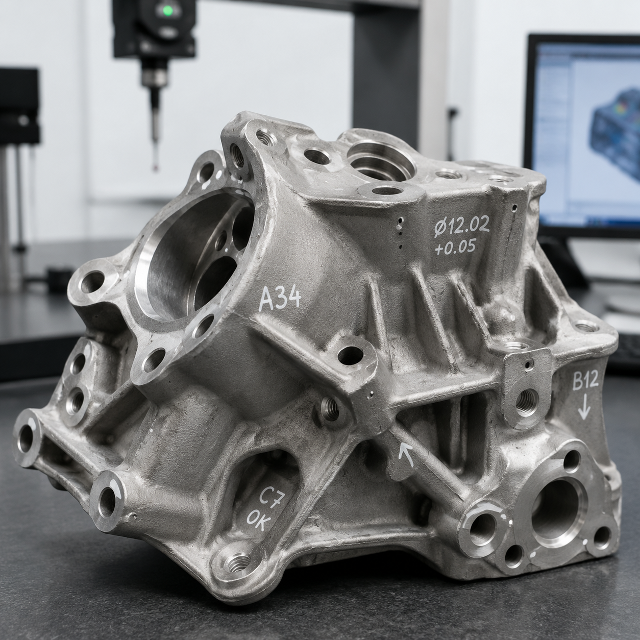 Automotive casting part requiring PPAP Level 3 documentation