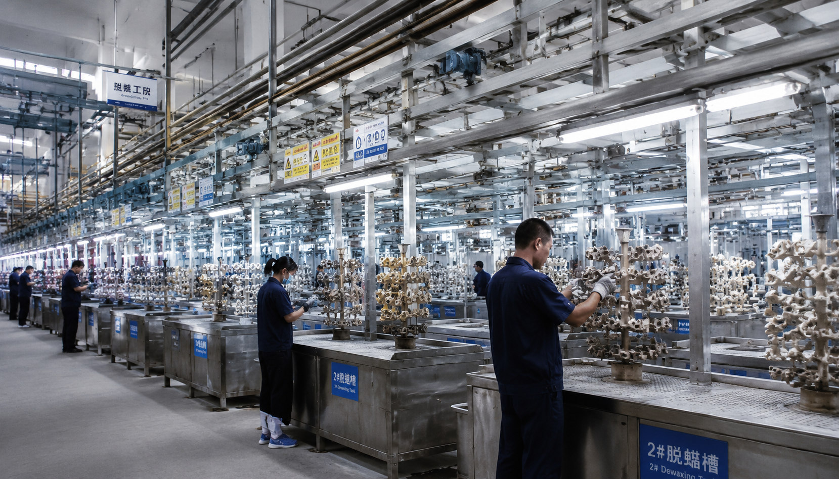 Precision casting factory in China with investment casting production lines