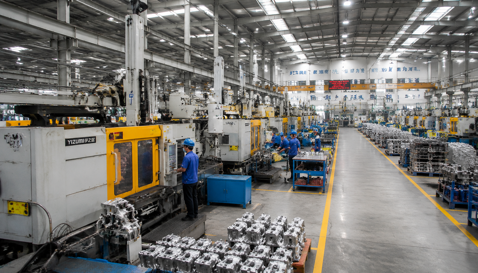 Large aluminum die casting factory in Guangdong, China