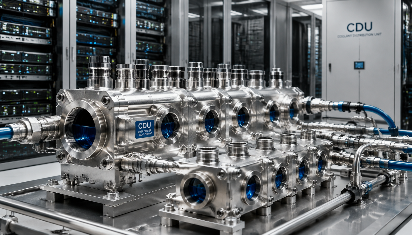Stainless steel manifold castings for CDU data center liquid cooling