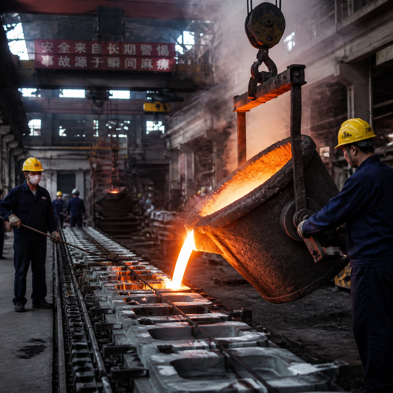 Gray iron casting production