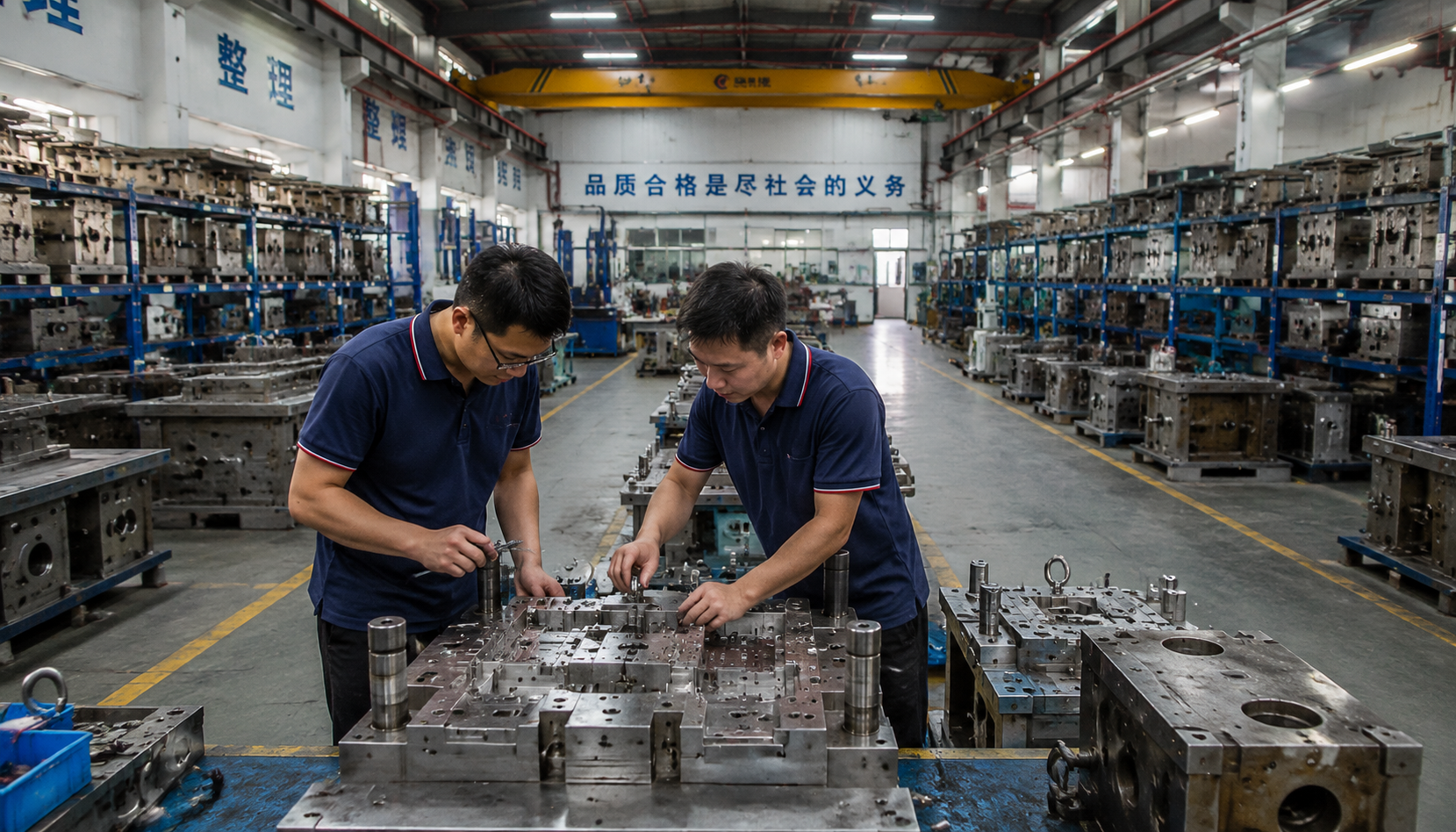 Casting tooling workshop in China with precision molds and technicians
