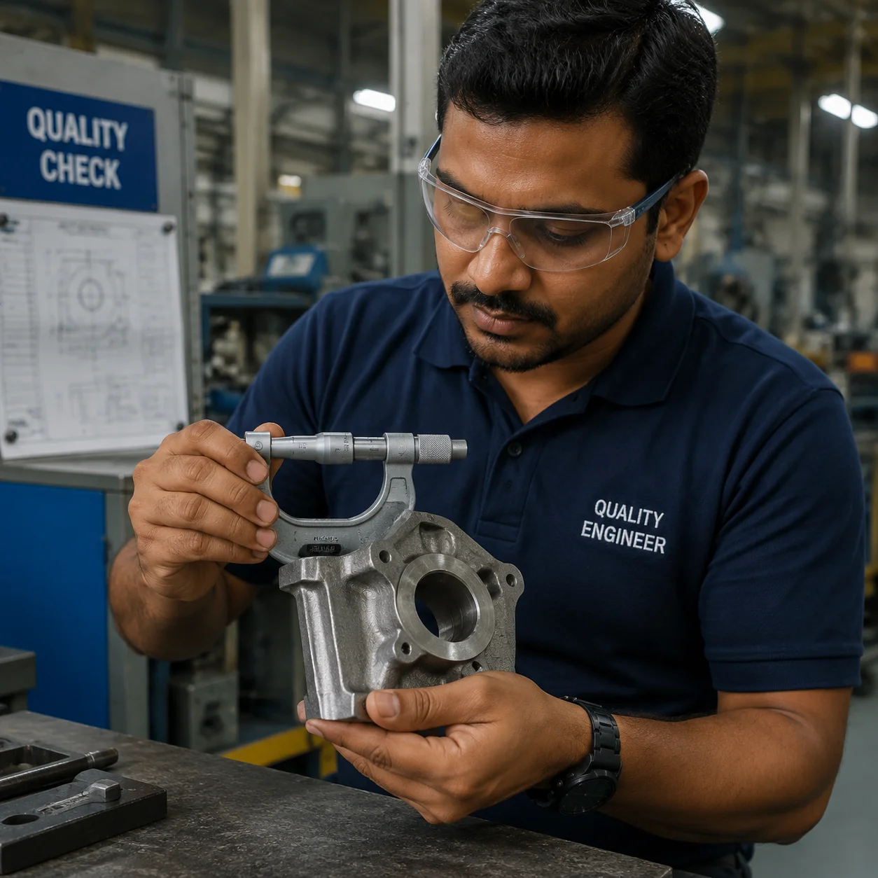 On-site foundry audit and independent inspection before shipment